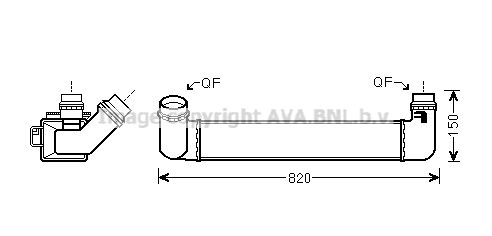 AVA QUALITY COOLING Kompressoriõhu radiaator RT4461